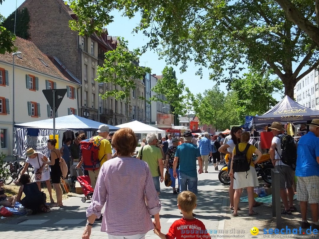 Grenzueberschreitender Hitze-Flohmarkt: Konstanz am Bodensee, 30.06.2019