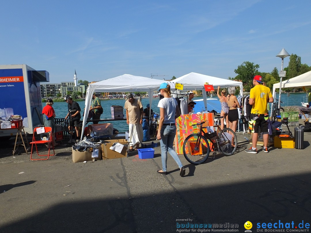 Grenzueberschreitender Hitze-Flohmarkt: Konstanz am Bodensee, 30.06.2019