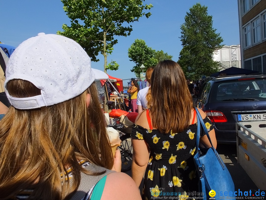 Grenzueberschreitender Hitze-Flohmarkt: Konstanz am Bodensee, 30.06.2019