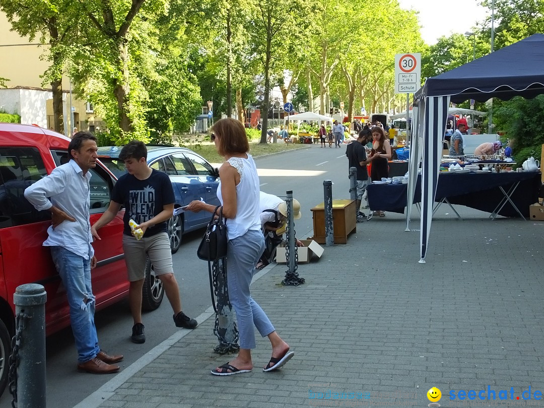 Grenzueberschreitender Hitze-Flohmarkt: Konstanz am Bodensee, 30.06.2019