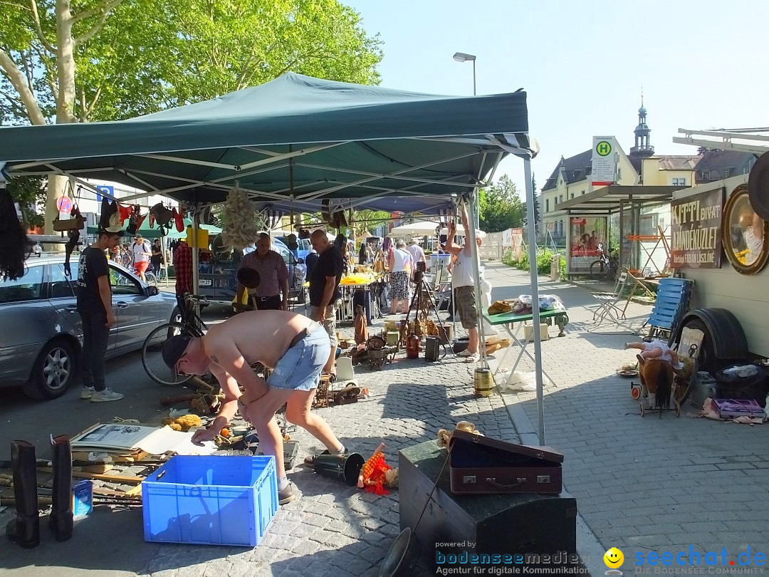 Grenzueberschreitender Hitze-Flohmarkt: Konstanz am Bodensee, 30.06.2019