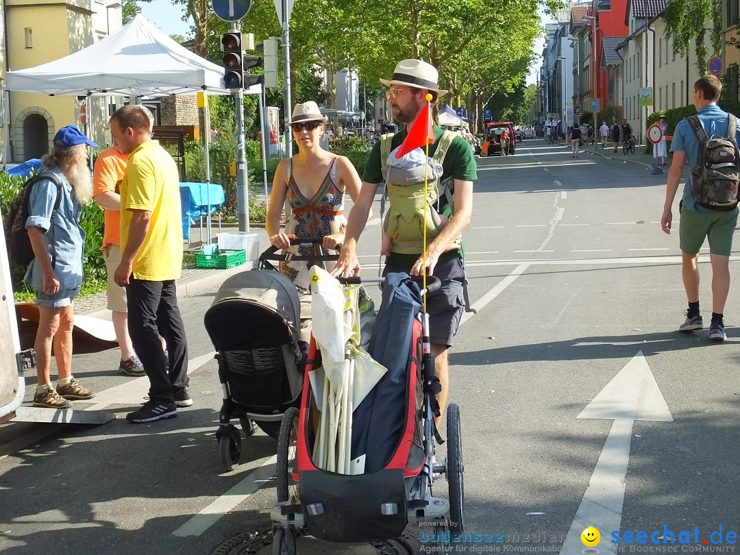 Grenzueberschreitender Hitze-Flohmarkt: Konstanz am Bodensee, 30.06.2019