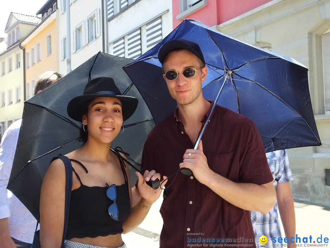 Grenzueberschreitender Hitze-Flohmarkt: Konstanz am Bodensee, 30.06.2019