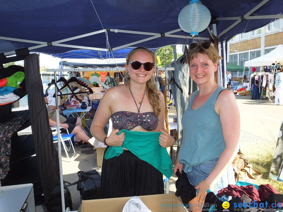 Grenzueberschreitender Hitze-Flohmarkt: Konstanz am Bodensee, 30.06.2019