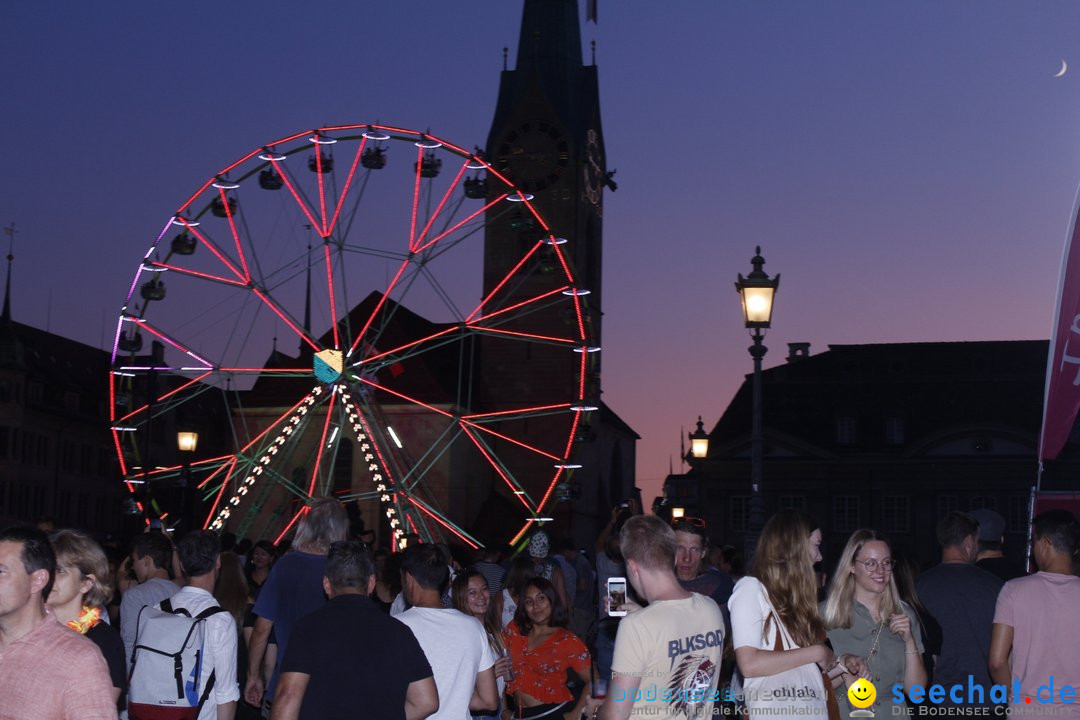 ZUERI FAESCHT mit Drohnen und Feuerwerk: Zuerich, 05.07.2019