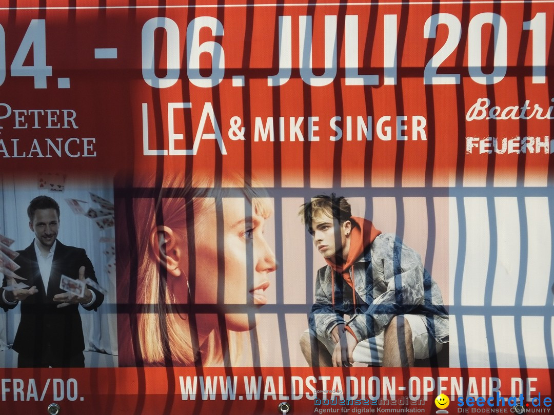 Waldstadion Open Air mit Lea und Mike Singer: Neufra, 05.07.2019