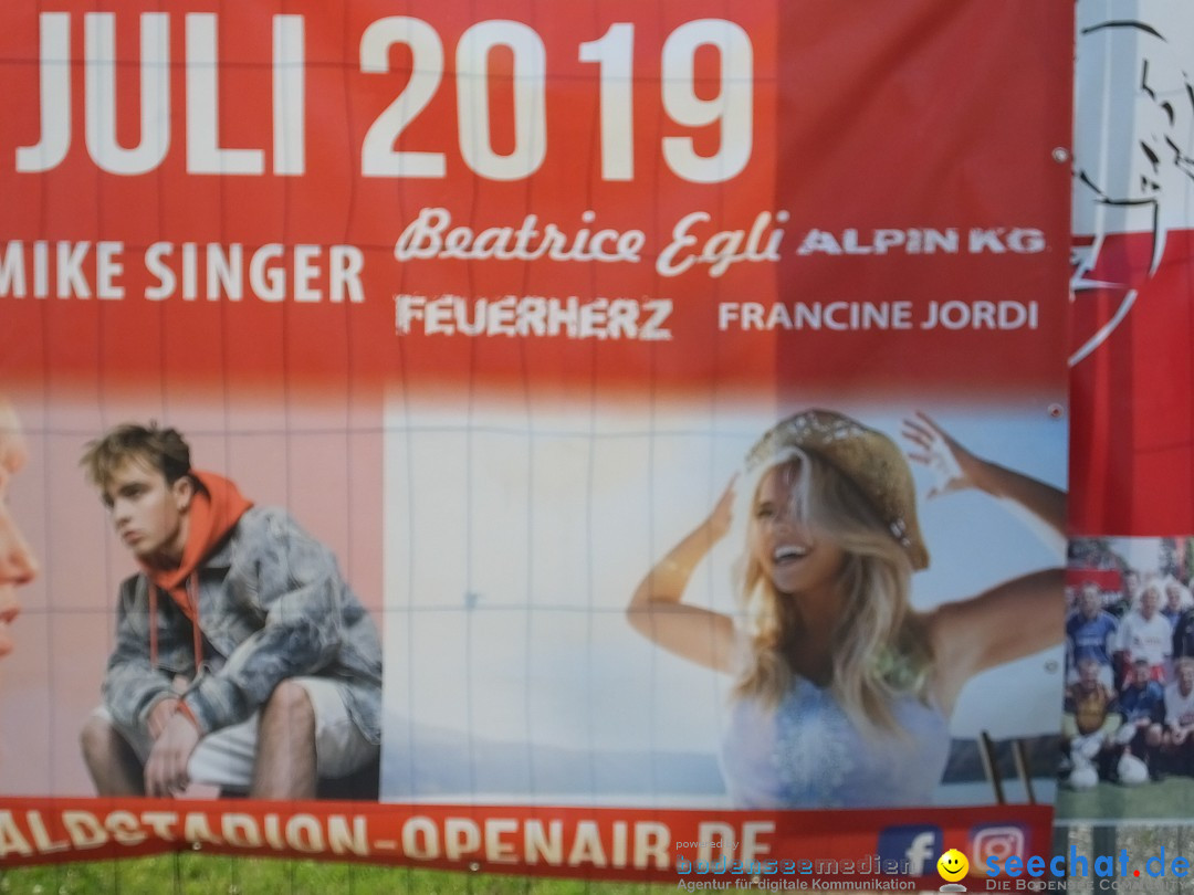 Waldstadion Open Air mit Beatrice Egli und Francine Jordi: Neufra, 06.07.20