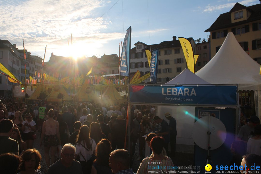 ZUERI FAESCHT mit Feuerwerk: Zuerich, 06.07.2019