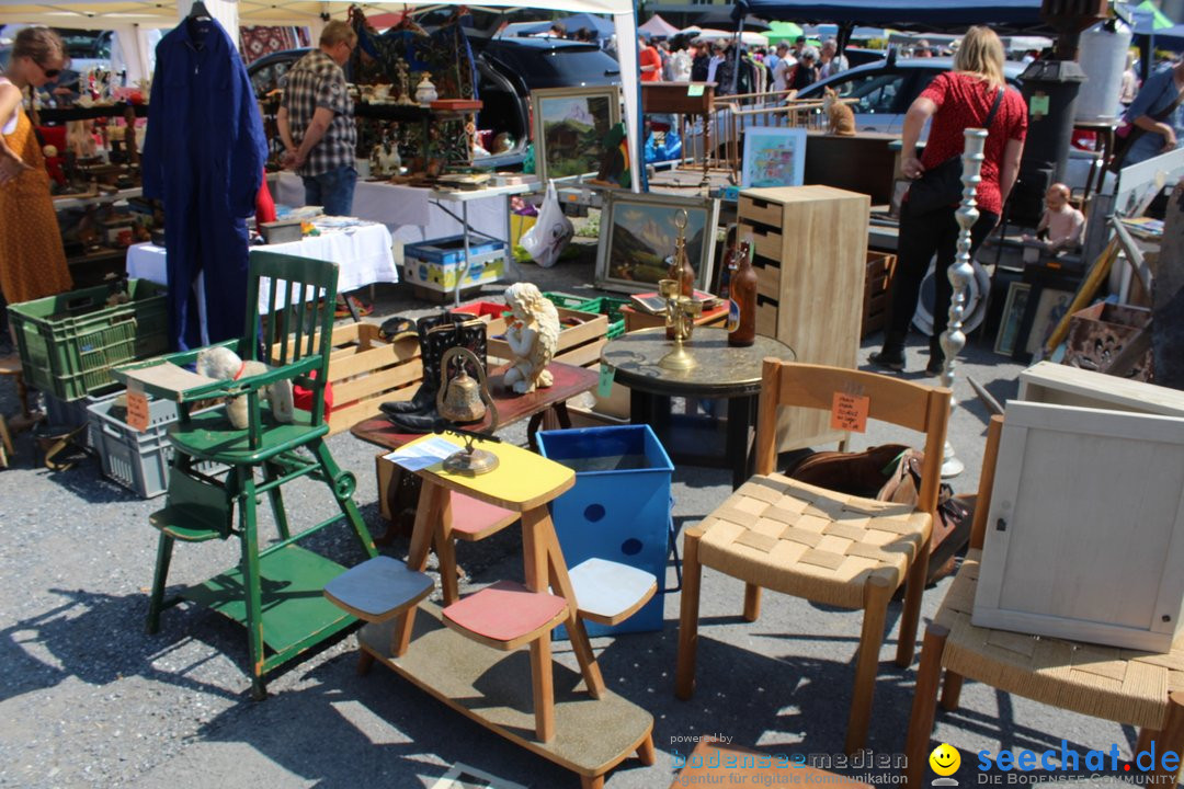 Flohmarkt in Altstaetten SG: Schweiz am Bodensee, 14.07.2019