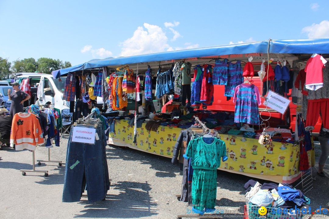 Flohmarkt in Altstaetten SG: Schweiz am Bodensee, 14.07.2019