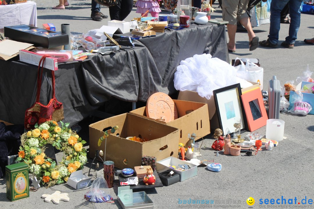 Flohmarkt in Altstaetten SG: Schweiz am Bodensee, 14.07.2019