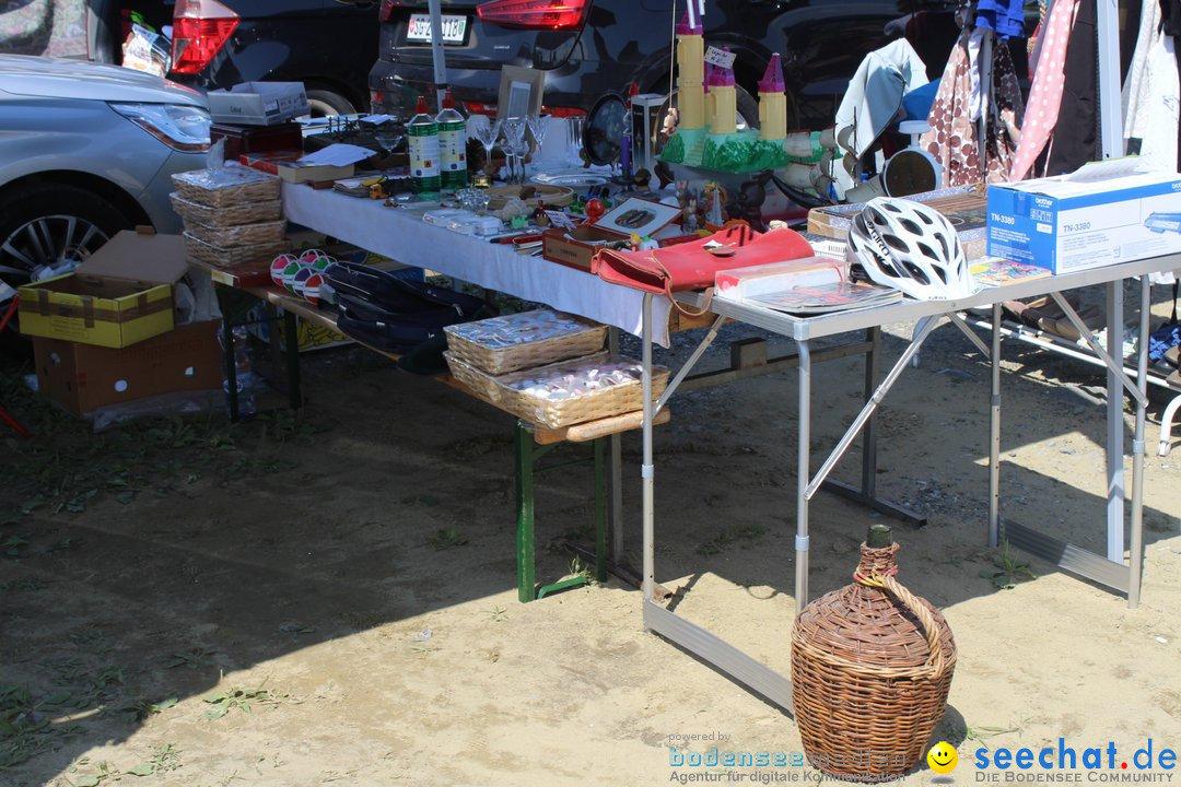 Flohmarkt in Altstaetten SG: Schweiz am Bodensee, 14.07.2019