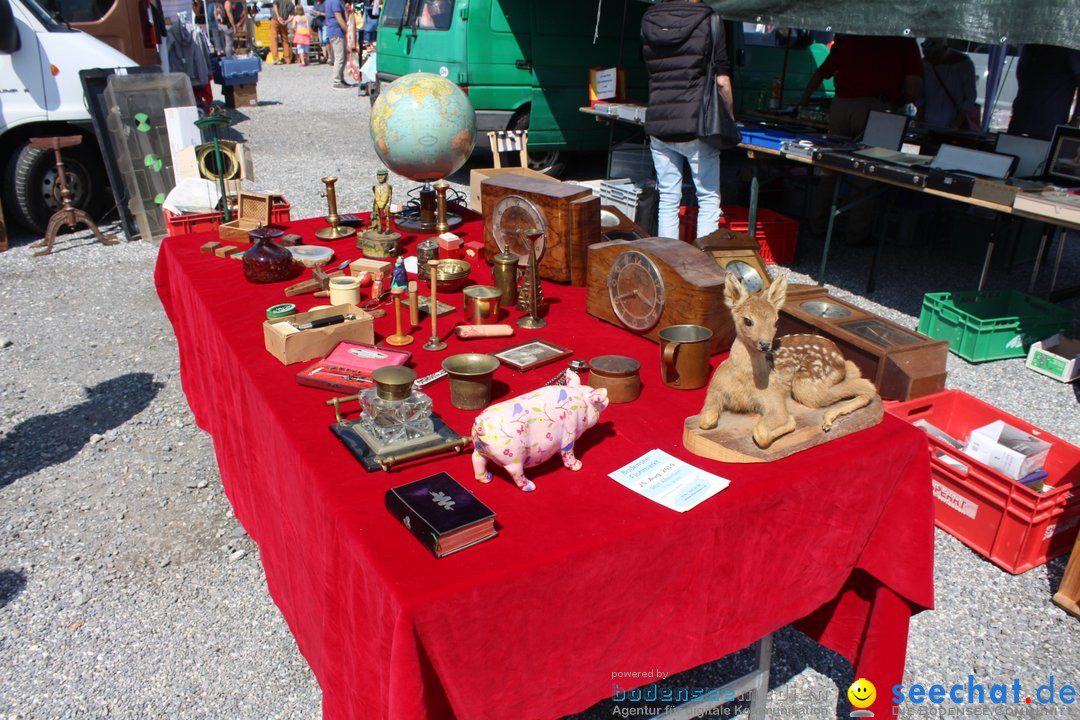 Flohmarkt in Altstaetten SG: Schweiz am Bodensee, 14.07.2019