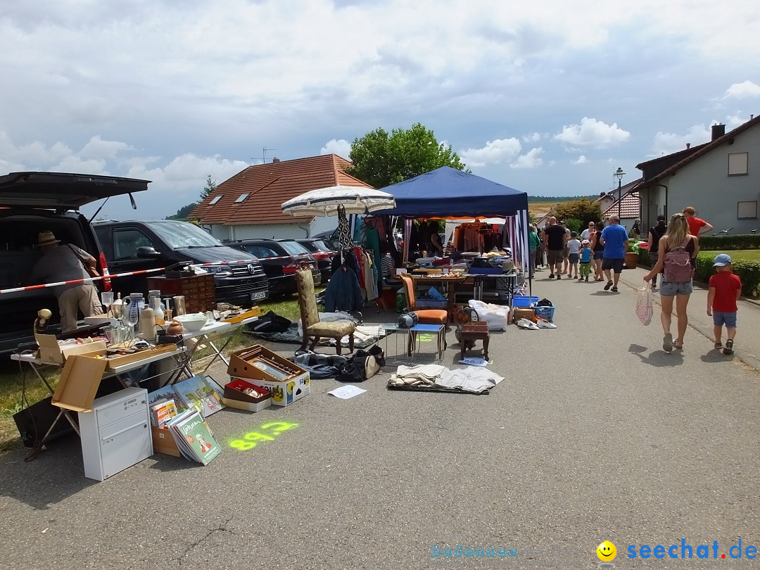 Flohmarkt in Oggelshausen, 27.07.2019