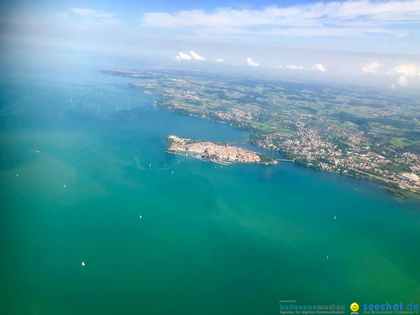 BODENSEE LUFTBILD: Bodensee aus der Luft, 06.08.2019