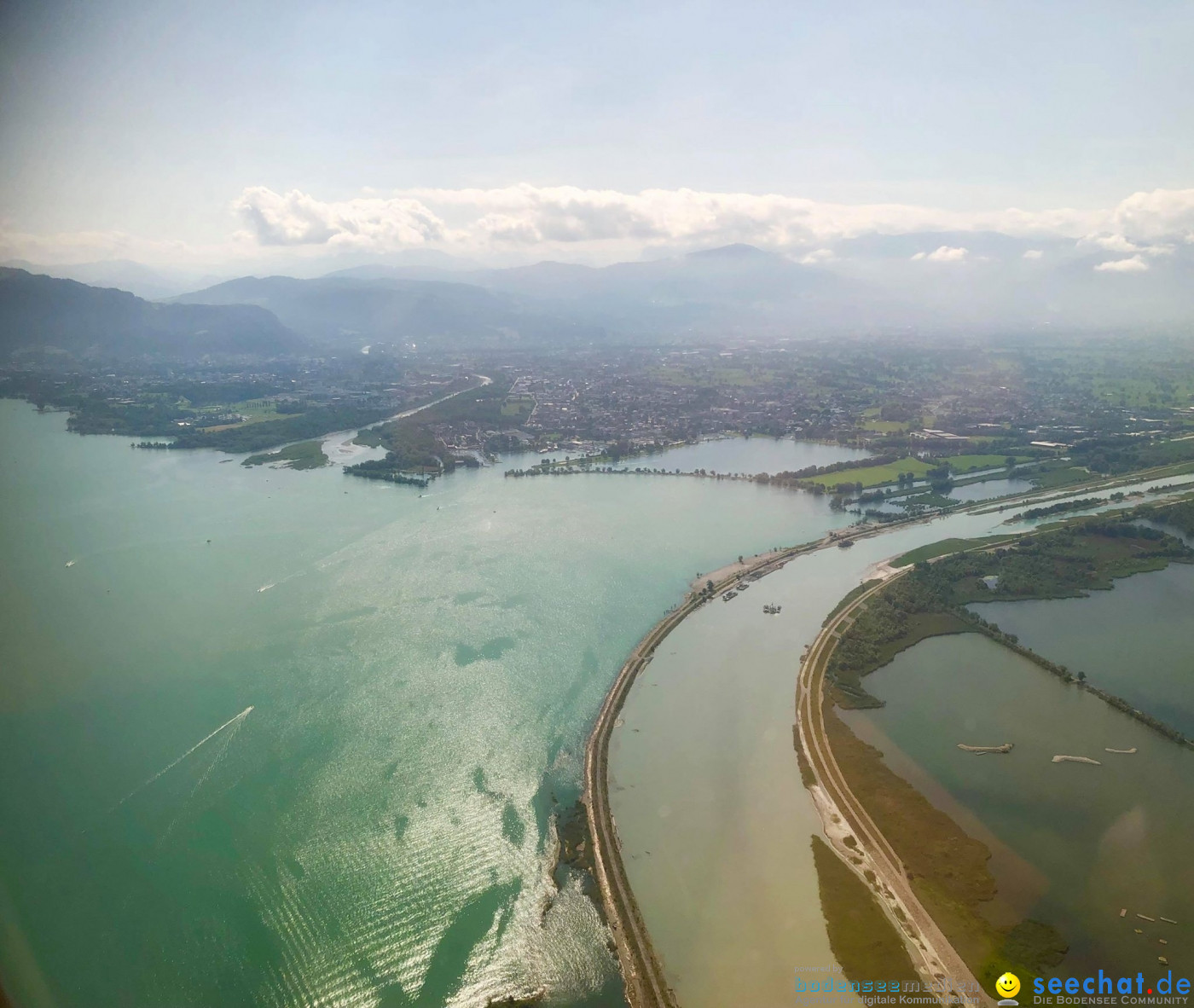 BODENSEE LUFTBILD: Bodensee aus der Luft, 06.08.2019