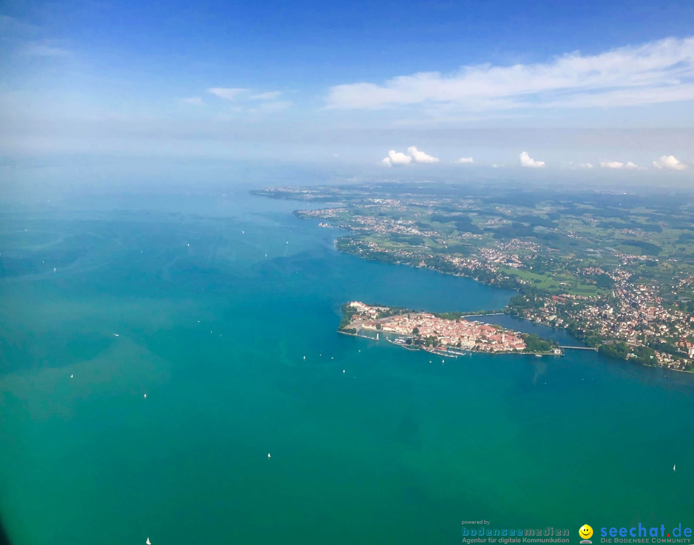 BODENSEE LUFTBILD: Bodensee aus der Luft, 06.08.2019