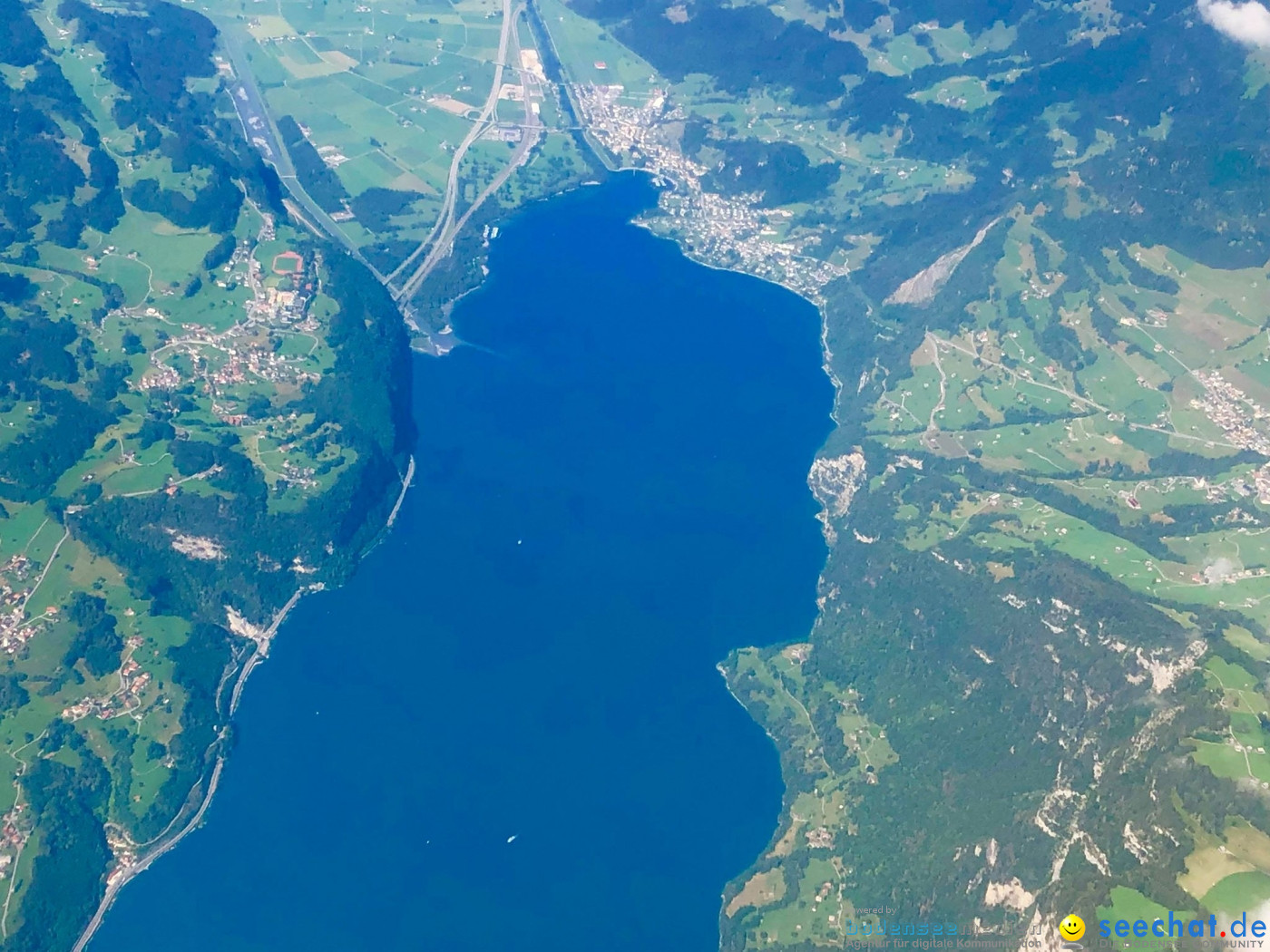 BODENSEE LUFTBILD: Bodensee aus der Luft, 06.08.2019