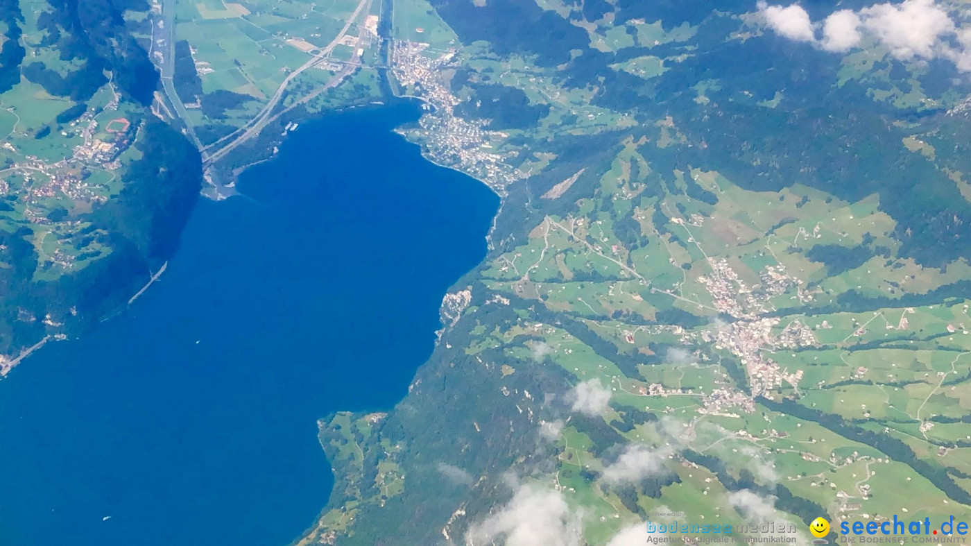 BODENSEE LUFTBILD: Bodensee aus der Luft, 06.08.2019