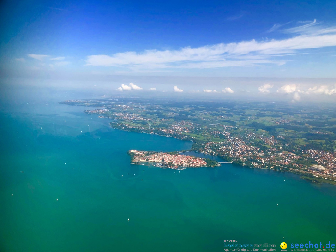 BODENSEE LUFTBILD: Bodensee aus der Luft, 06.08.2019