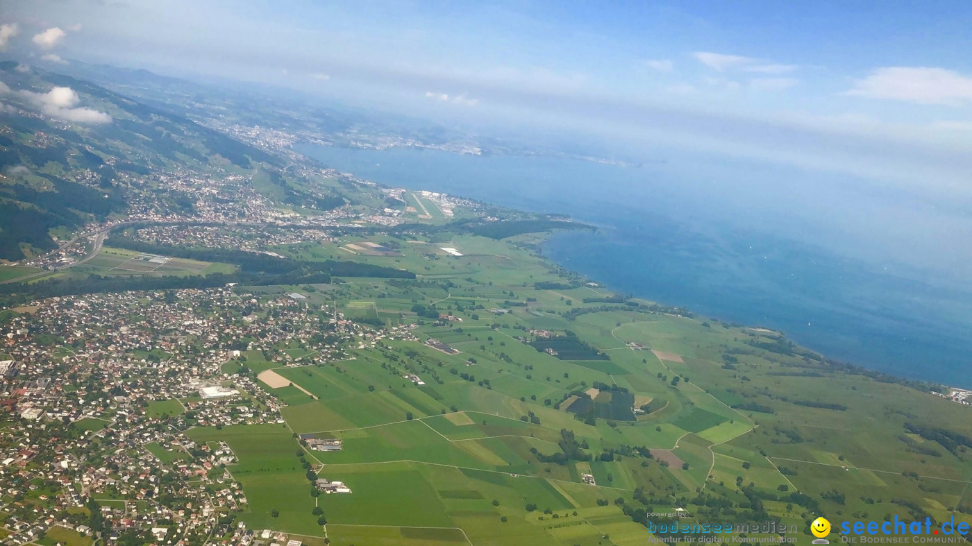 BODENSEE LUFTBILD: Bodensee aus der Luft, 06.08.2019