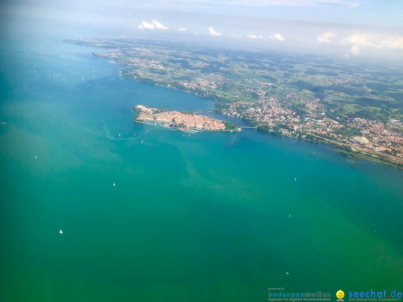 BODENSEE LUFTBILD: Bodensee aus der Luft, 06.08.2019