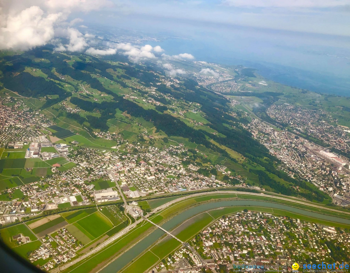 BODENSEE LUFTBILD: Bodensee aus der Luft, 06.08.2019