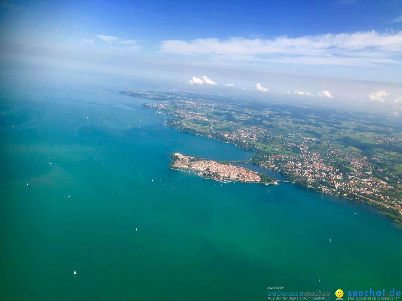 BODENSEE LUFTBILD: Bodensee aus der Luft, 06.08.2019