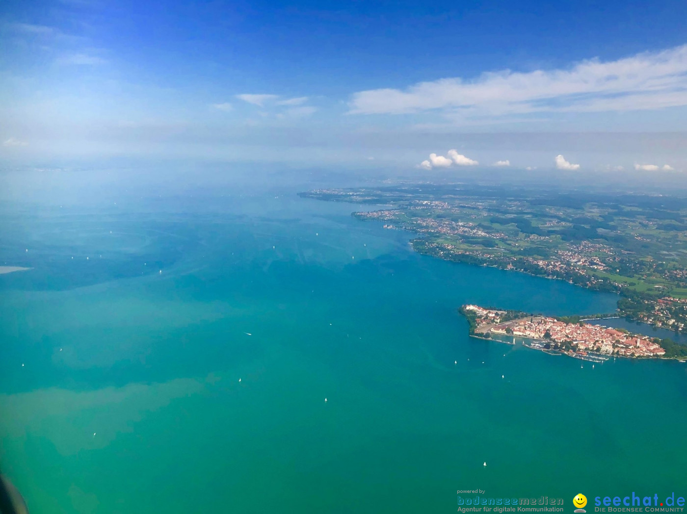 BODENSEE LUFTBILD: Bodensee aus der Luft, 06.08.2019