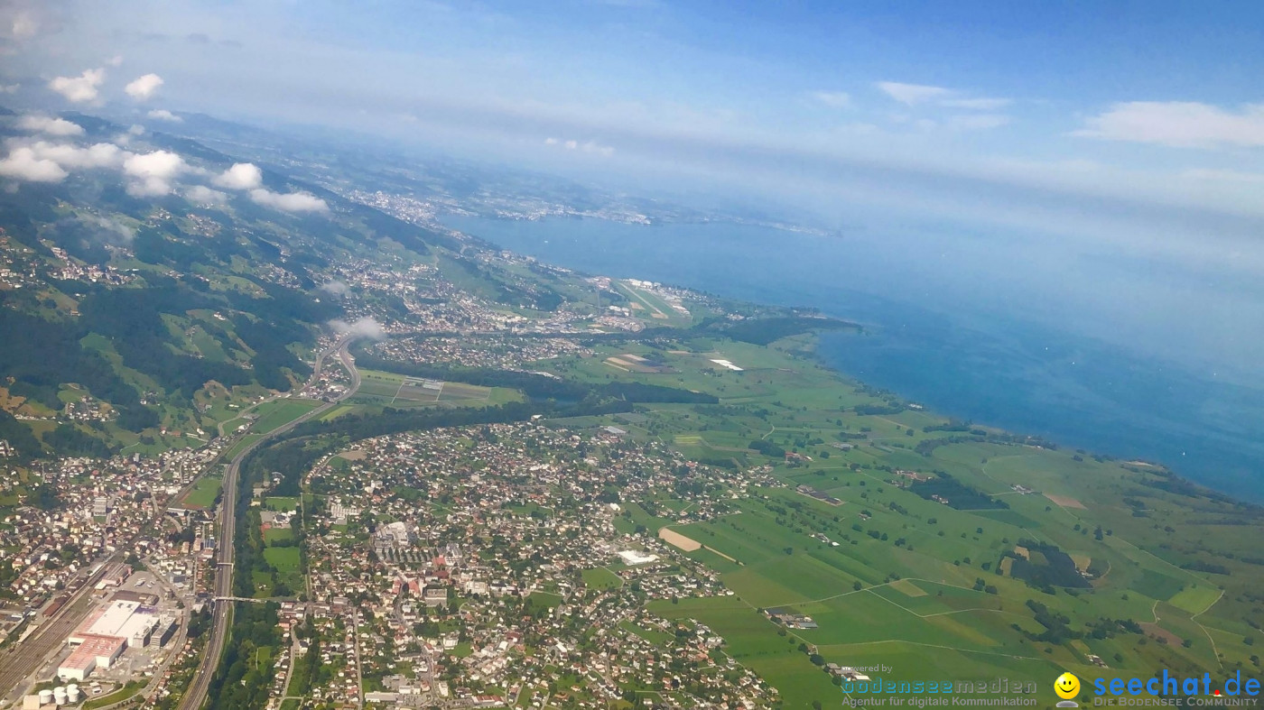 BODENSEE LUFTBILD: Bodensee aus der Luft, 06.08.2019