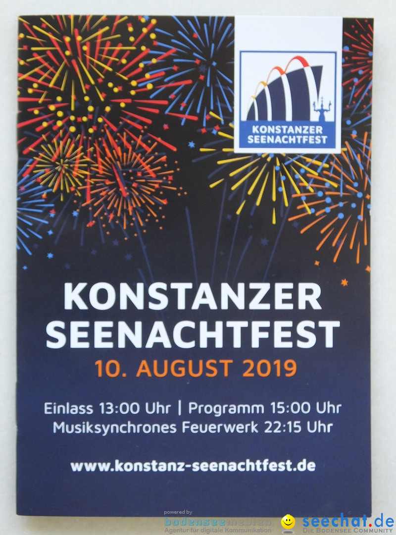 SEENACHTFEST mit Feuerwerk: Konstanz am Bodensee, 10.08.2019