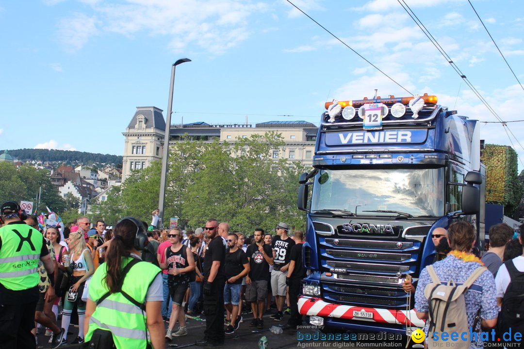 Streetparade 2019 - Colours Of Unity: Zuerich, 10.08.2019