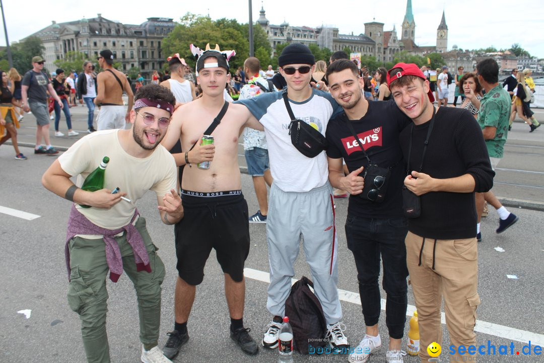 Streetparade 2019 - Colours Of Unity: Zuerich, 10.08.2019