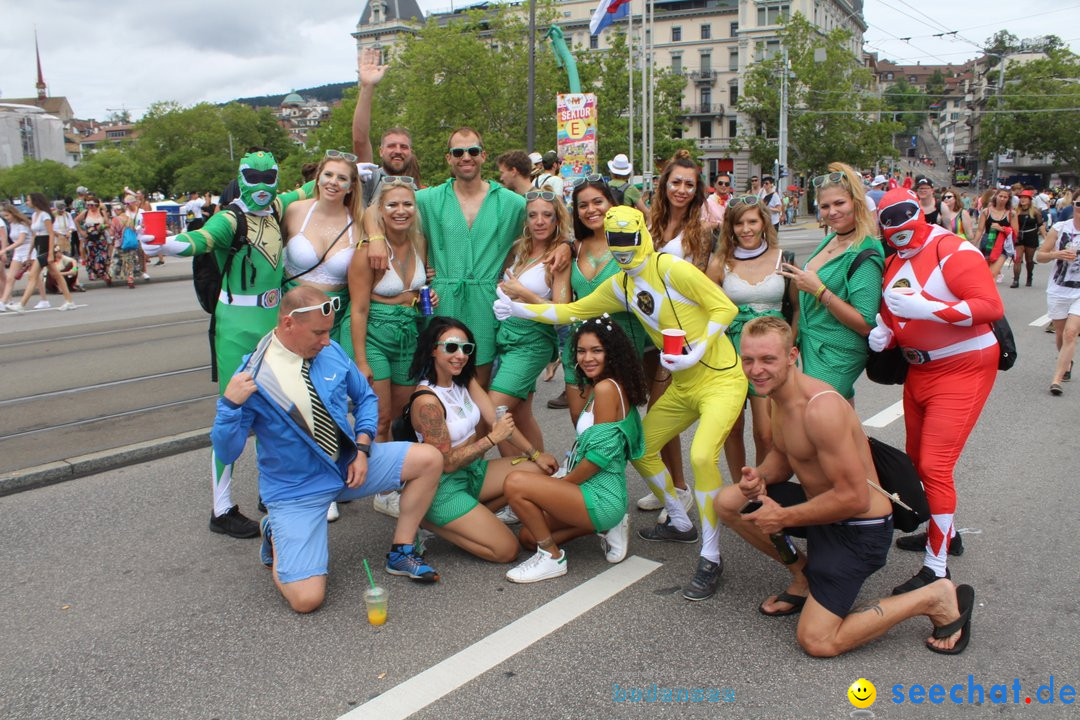 Streetparade 2019 - Colours Of Unity: Zuerich, 10.08.2019