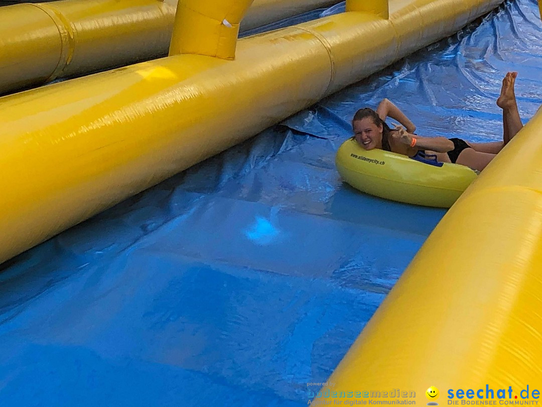 Slide my City - Wasserrutsche: Solothurn in der Schweiz, 18.08.2019