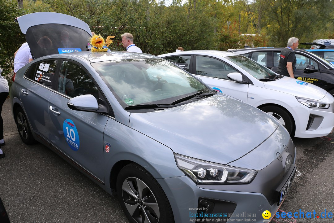 E-CANNONBALL: Die voll-elektrische Vergleichsfahrt: Mainau, 27.09.2019