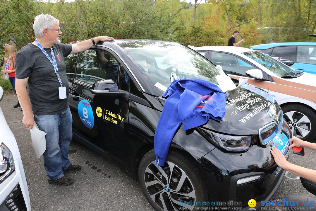 E-CANNONBALL: Die voll-elektrische Vergleichsfahrt: Mainau, 27.09.2019