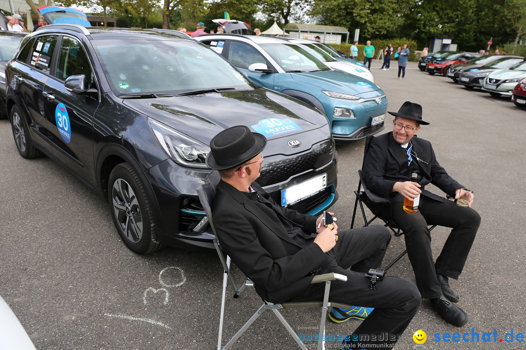 E-CANNONBALL: Die voll-elektrische Vergleichsfahrt: Mainau, 27.09.2019