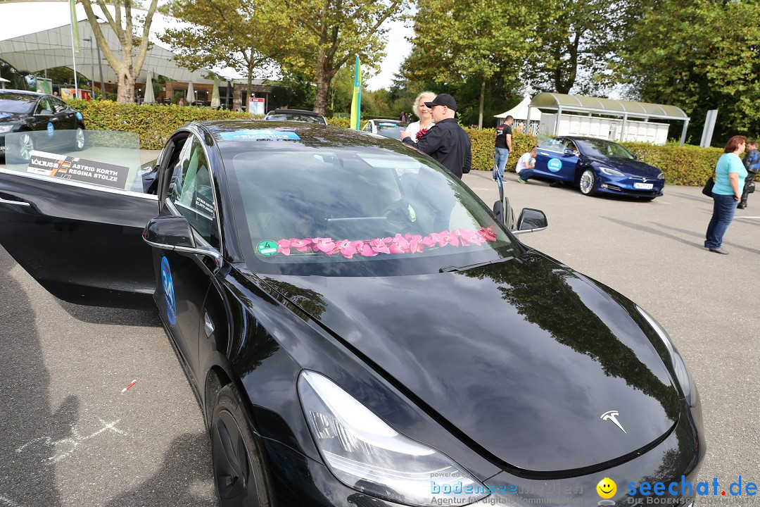 E-CANNONBALL: Die voll-elektrische Vergleichsfahrt: Mainau, 27.09.2019