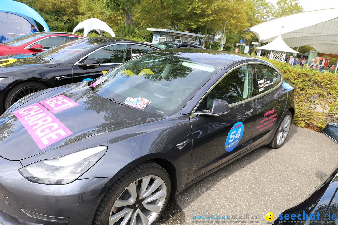 E-CANNONBALL: Die voll-elektrische Vergleichsfahrt: Mainau, 27.09.2019