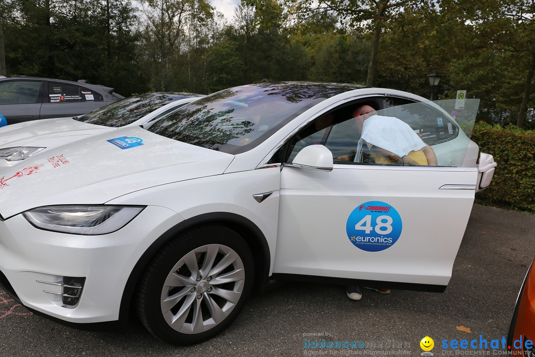 E-CANNONBALL: Die voll-elektrische Vergleichsfahrt: Mainau, 27.09.2019