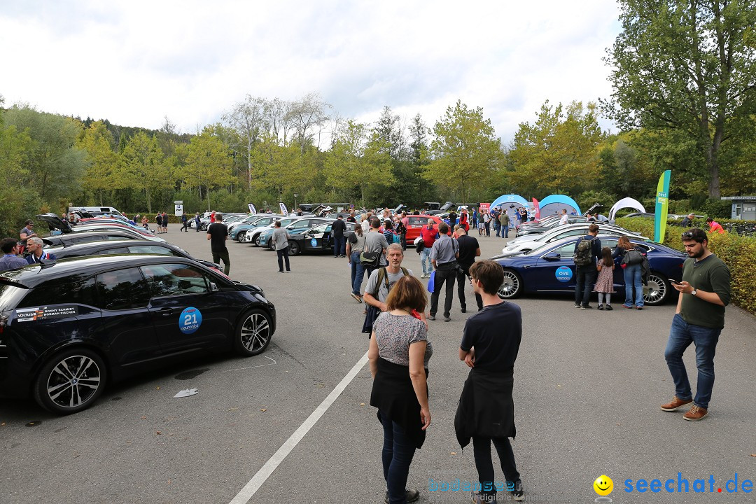 E-CANNONBALL: Die voll-elektrische Vergleichsfahrt: Mainau, 27.09.2019