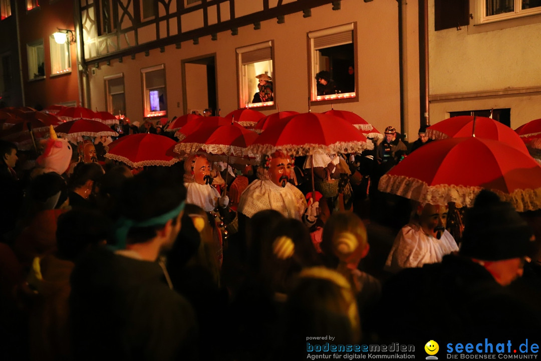 Narrentag des Viererbundes 2020: Nachtumzug in Ueberlingen, 25.01.2020