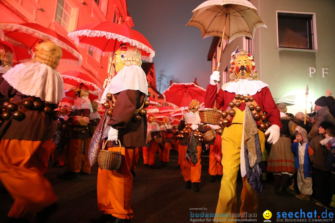 Narrentag des Viererbundes 2020: Nachtumzug in Ueberlingen, 25.01.2020