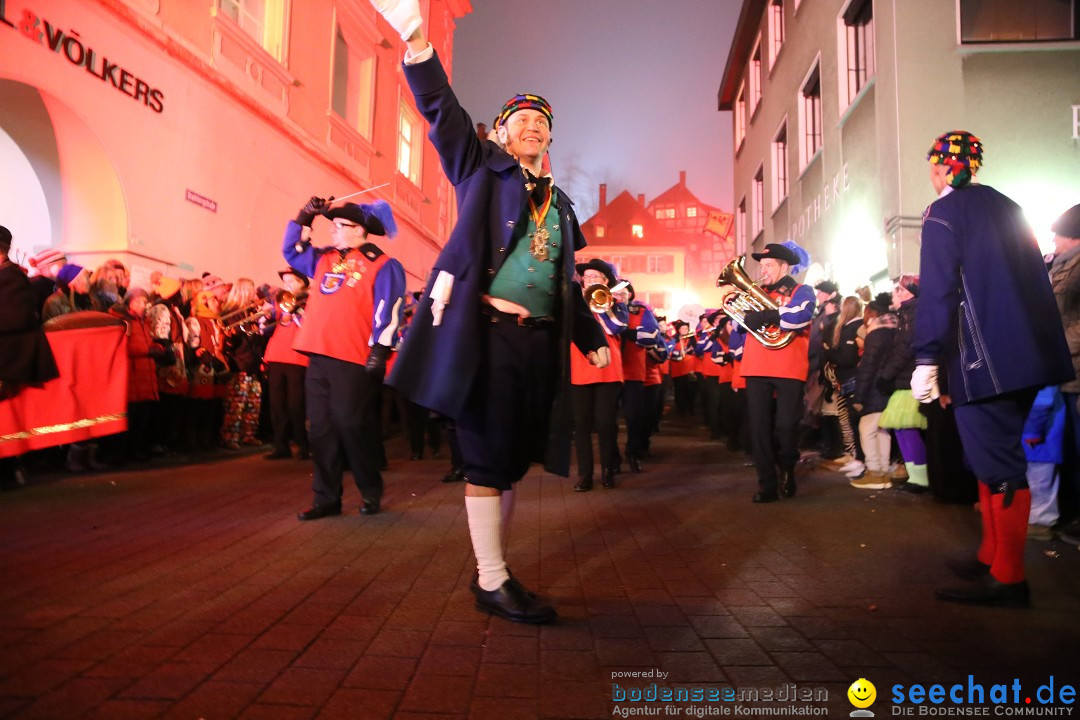 Narrentag des Viererbundes 2020: Nachtumzug in Ueberlingen, 25.01.2020