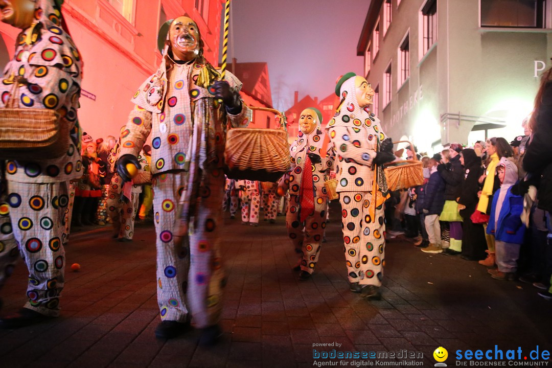 Narrentag des Viererbundes 2020: Nachtumzug in Ueberlingen, 25.01.2020