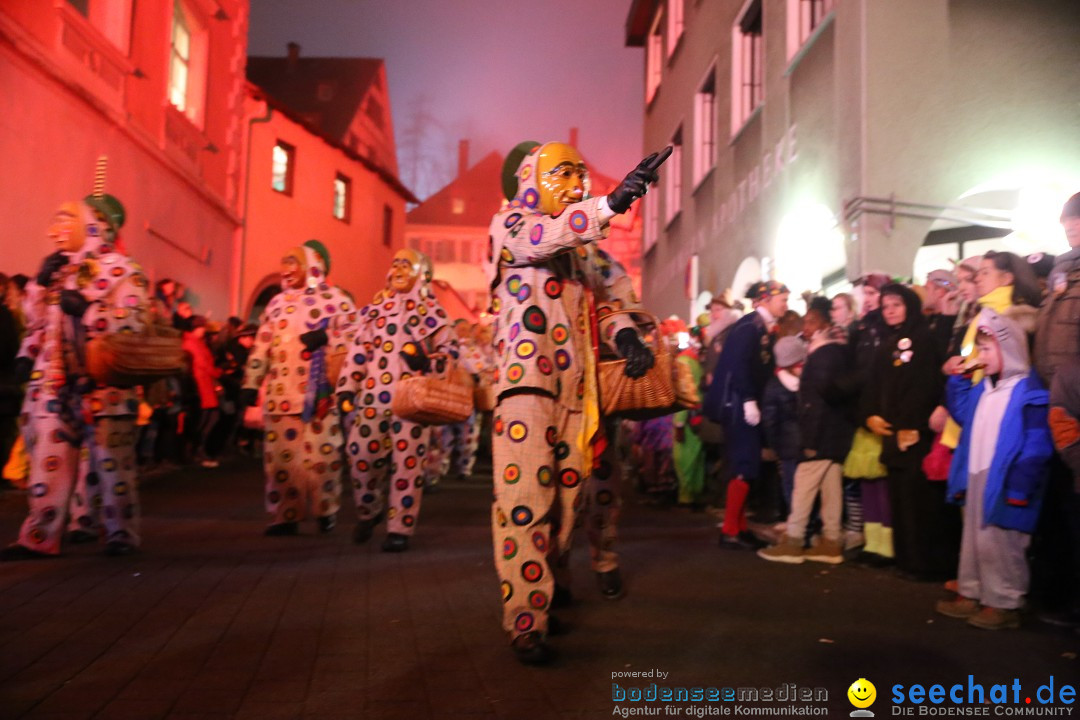 Narrentag des Viererbundes 2020: Nachtumzug in Ueberlingen, 25.01.2020