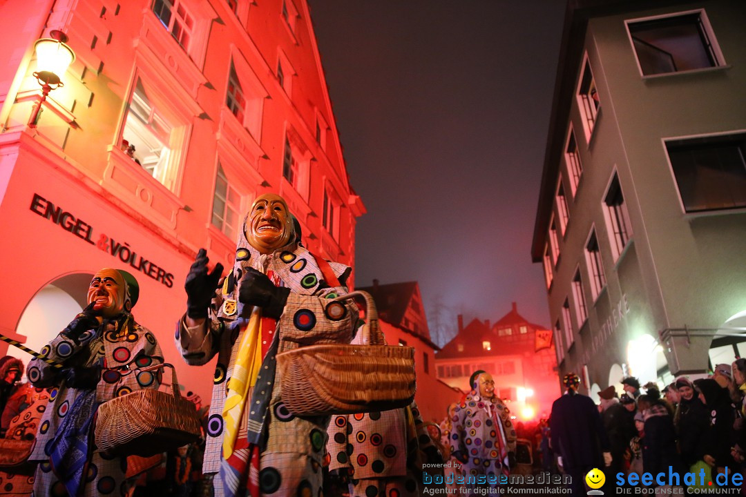 Narrentag des Viererbundes 2020: Nachtumzug in Ueberlingen, 25.01.2020