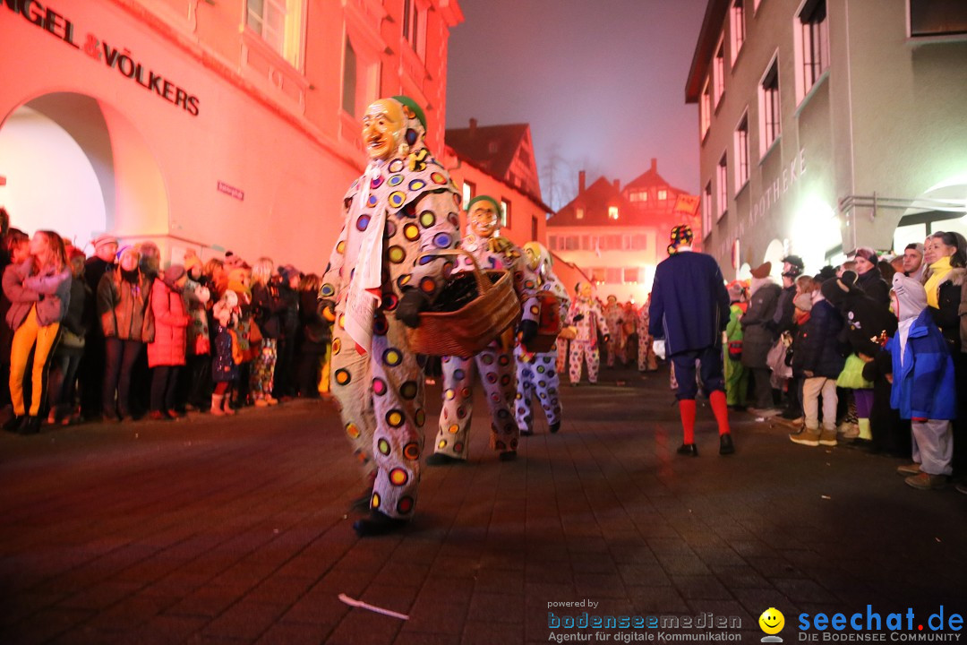 Narrentag des Viererbundes 2020: Nachtumzug in Ueberlingen, 25.01.2020