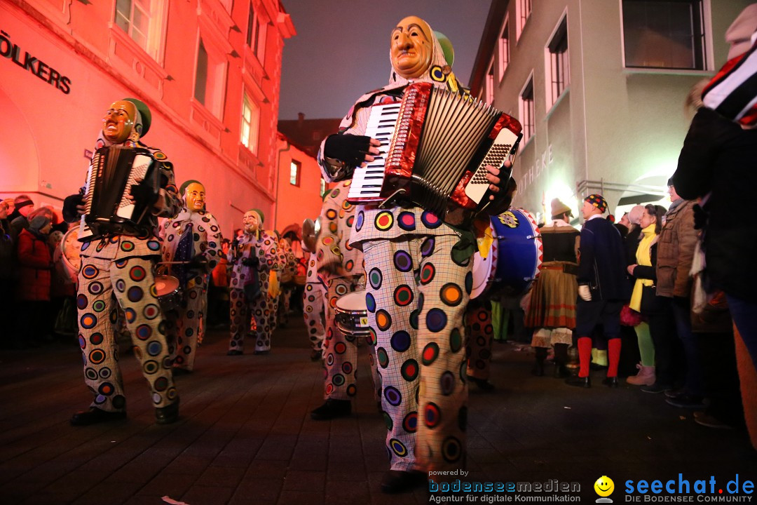 Narrentag des Viererbundes 2020: Nachtumzug in Ueberlingen, 25.01.2020